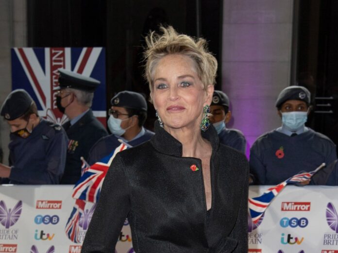 Sharon Stone bei einem Auftritt in Großbritannien.
