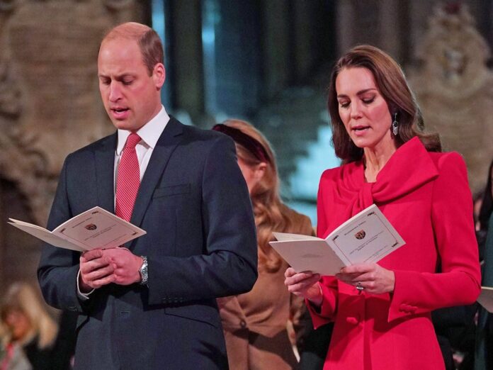 William und Kate beim Weihnachtssingen in der Westminster Abbey.