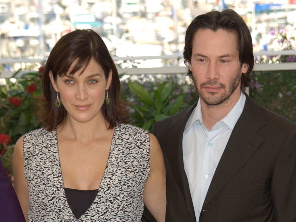 Keanu Reeves mit Carrie-Anne Moss in Cannes.