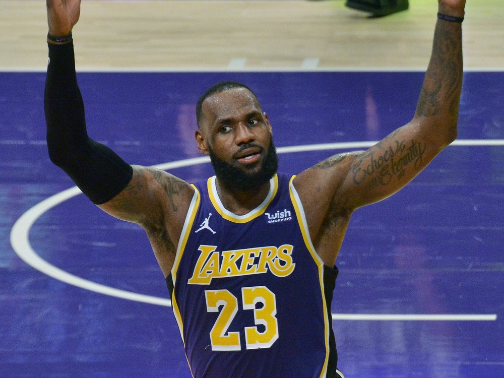 LeBron James ist der heutige Star der Los Angeles Lakers.