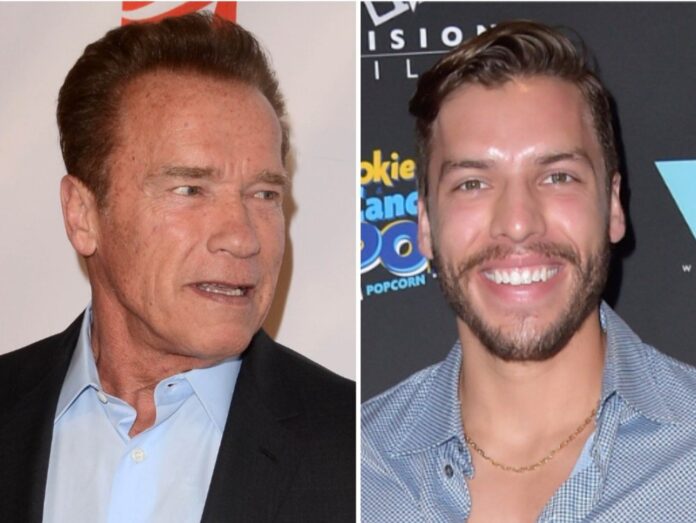 Unverkennbar Vater und Sohn: Arnold Schwarzenegger und Joseph Baena.