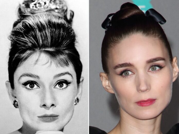 Rooney Mara (r.) wird in einem neuen Biopic Hollywood-Ikone Audrey Hepburn verkörpern.