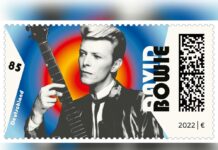 Sonderbriefmarke für David Bowie.