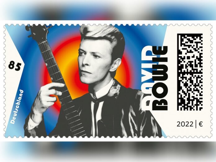 Sonderbriefmarke für David Bowie.