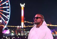 Kanye West im Dezember 2021 auf einem Konzert in Los Angeles.