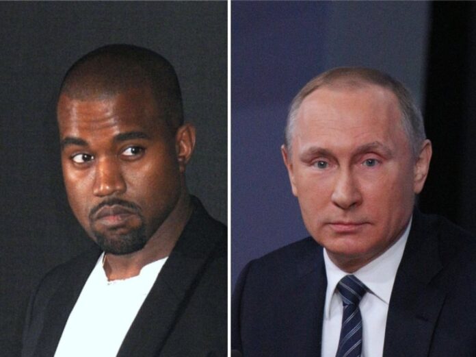 Kanye West strebt offenbar ein Treffen mit Wladimir Putin an.