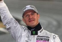 Michael Schumacher beim Race of Champions im Jahr 2010.