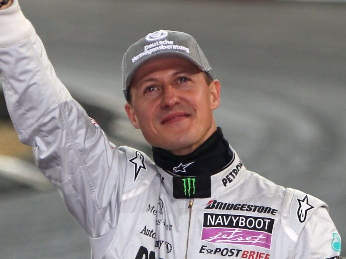 Michael Schumacher beim Race of Champions im Jahr 2010.