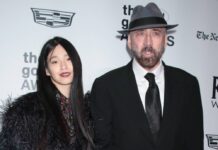 Nicolas Cage mit Ehefrau Riko Shibata bei einem Auftritt in New York.