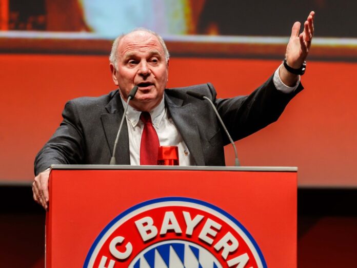 Uli Hoeneß auf seiner letzten Jahreshauptversammlung als Bayern-Präsident 2019.