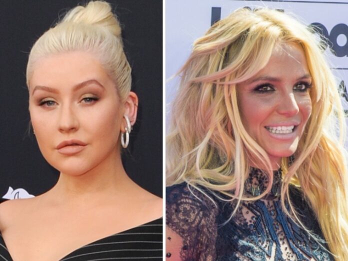 Christina Aguilera (li.) will Britney Spears unterstützen.