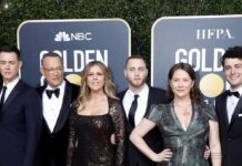 Der Hanks-Clan bei den Golden Globes 2020 (v.l.): Colin Hanks