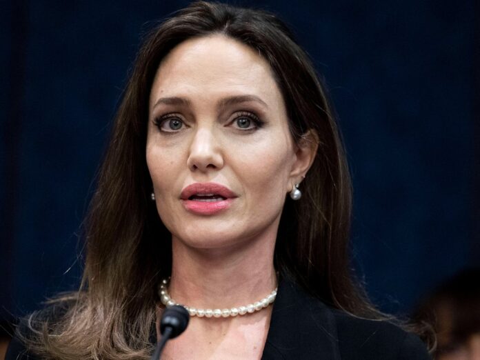 Engagiert: Angelina Jolie bei einer Rede in Washington im Februar 2022.