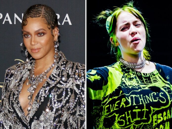 Beyoncé (li.) und Billie Eilish sorgen bei den Oscars für die musikalische Untermalung.