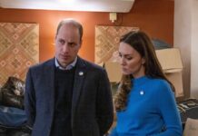 Prinz William und Herzogin Kate während eines Besuchs im Ukrainian Cultural Centre in London.