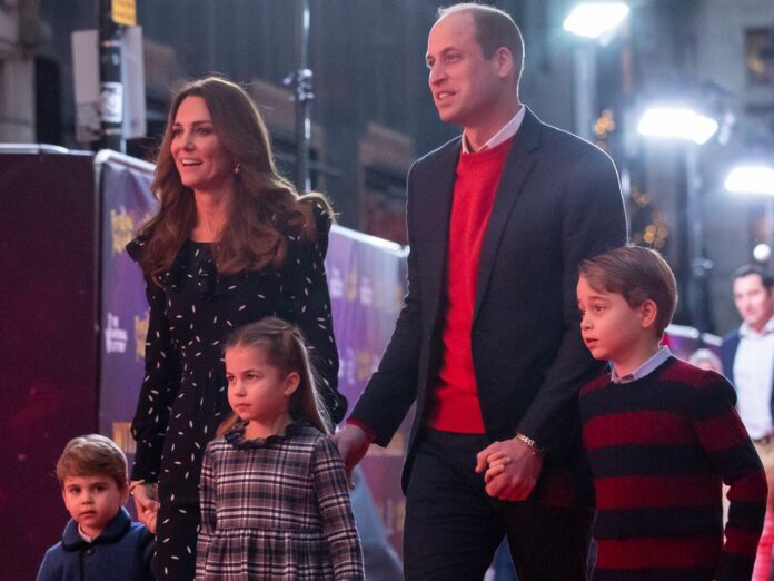 Herzogin Kate und Prinz William mit den drei gemeinsamen Kindern.