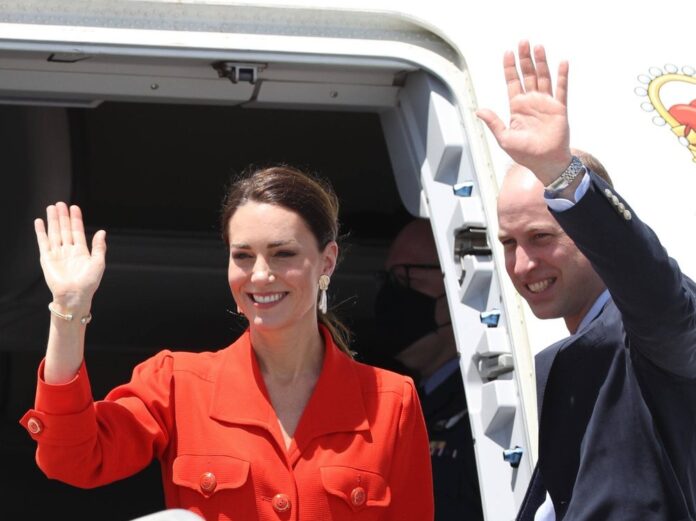 Prinz William und Herzogin Kate vor ihrem Flug nach Jamaika.