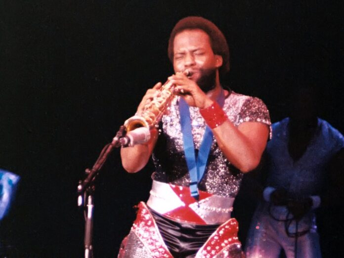 Andrew Woolfolk während eines Auftritts im Jahr 1982.