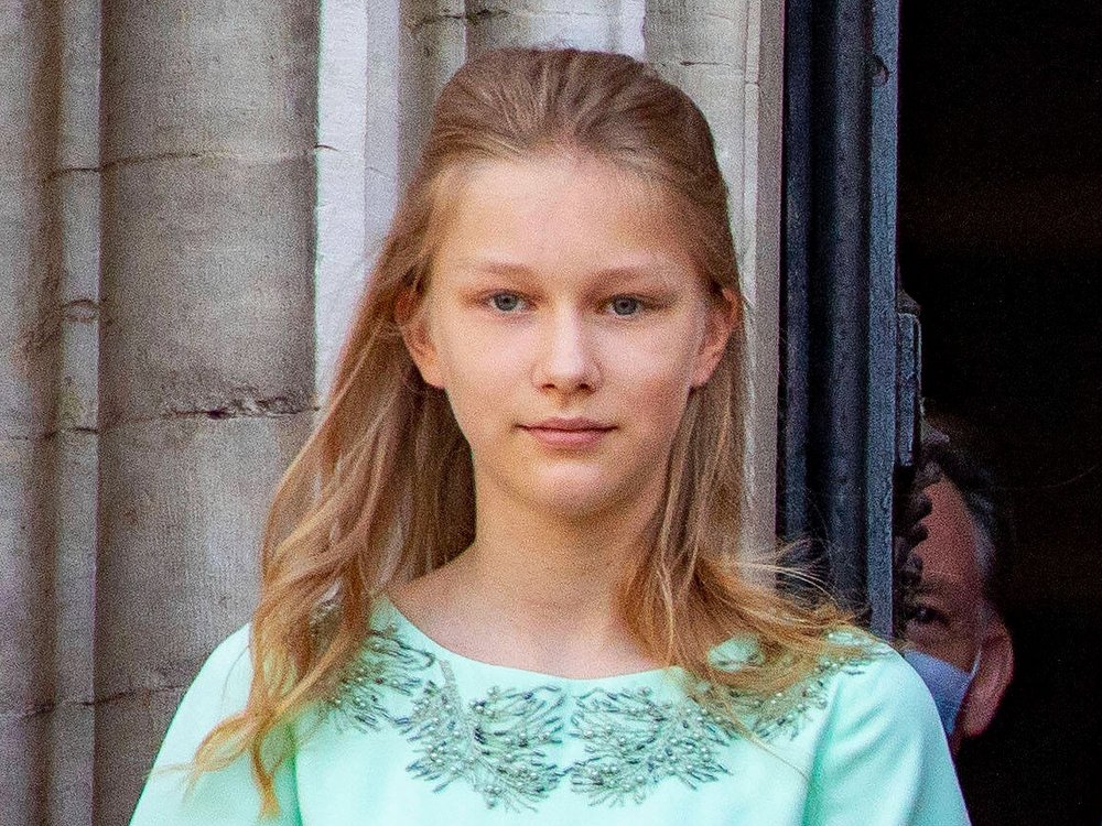 Prinzessin Eléonore bei einem Kirchenbesuch 2021.