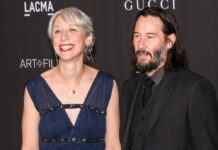Alexandra Grant und Keanu Reeves Ende 2019 auf der "LACMA Art + Film Gala".