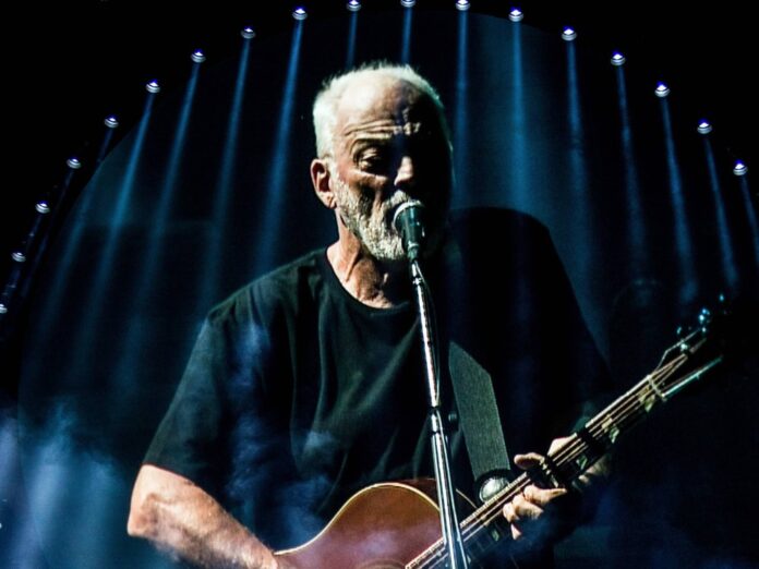 Gitarrist und Sänger David Gilmour von Pink Floyd.