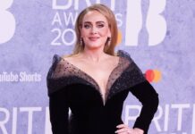 Adele bei den Brit Awards 2022 im Februar.