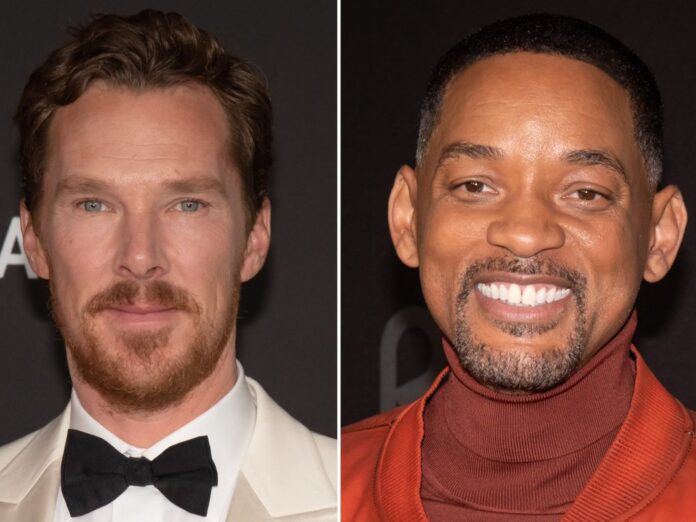 Benedict Cumberbatch (li.) und Will Smith waren 2022 beide für den Oscar als bester Hauptdarsteller nominiert.