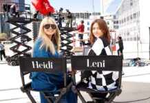 Heidi und Leni Klum am Set von "Germany's next Topmodel".