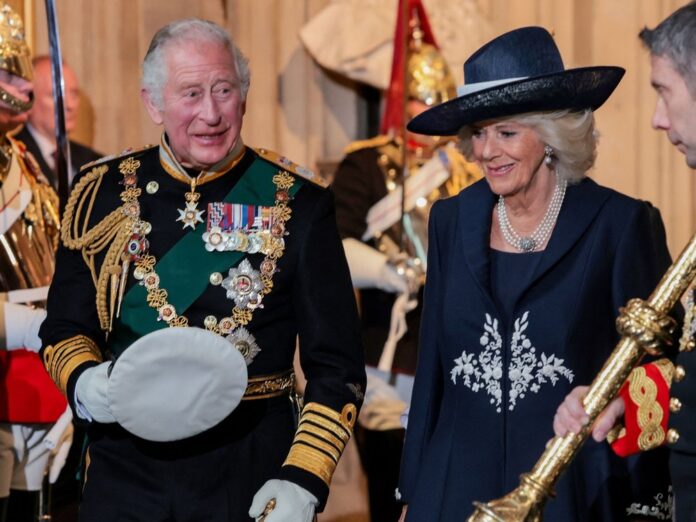 Parlamentseröffnung in London: Prinz Charles in Uniform