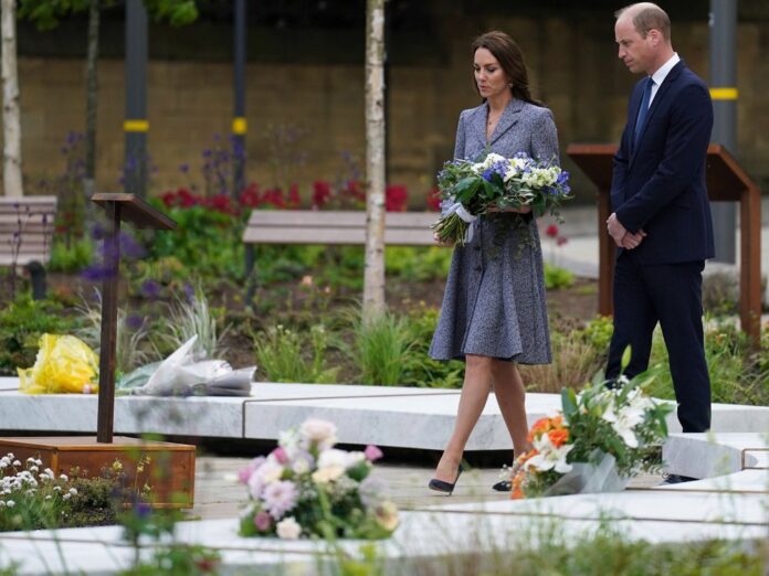 Herzogin Kate und Prinz William in Manchester.