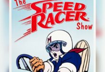 Plakat zur "Speed Racer"-Serie.