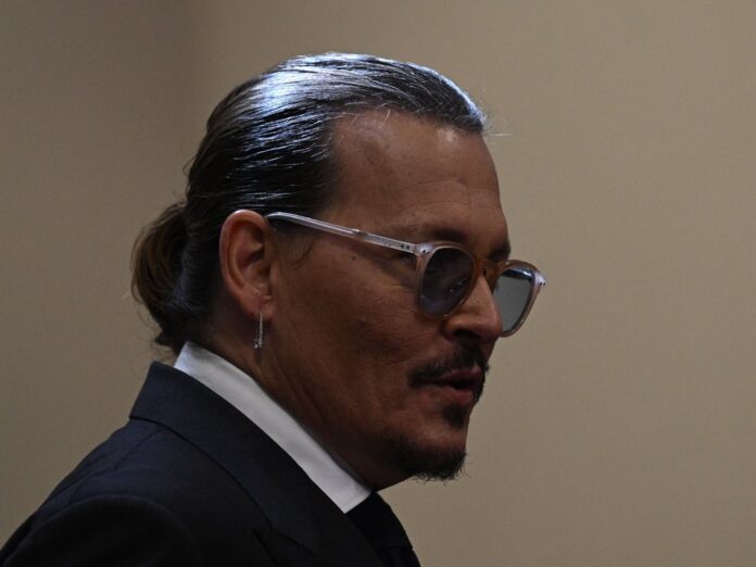 Johnny Depp während des Verleumdungsprozesses gegen seine Ex-Frau Amber Heard.