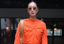 Die London Fashion Week für die Frühjahr-/Sommer-Kollektion 2022 stand im Zeichen der Trendfarbe Orange.