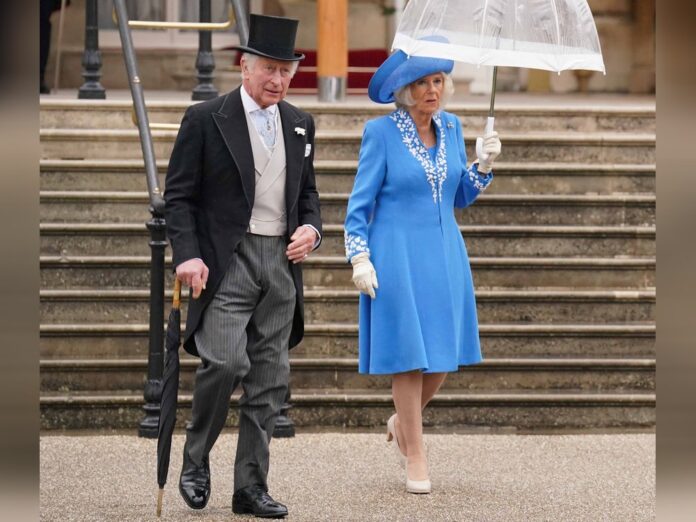 Prinz Charles und Herzogin Camilla auf der Gartenparty in London.