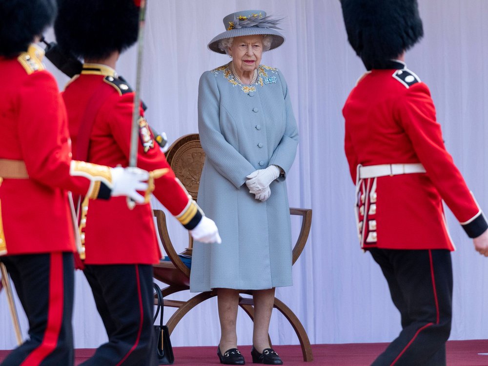 Queen Elizabeth II. beim "Trooping the Colour"-Salut im vergangenen Jahr.