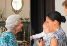Queen Elizabeth II. (li.) wird bei ihrem Thronjubiläum ihre Enkel Archie (im Bild) und Lilibet treffen.