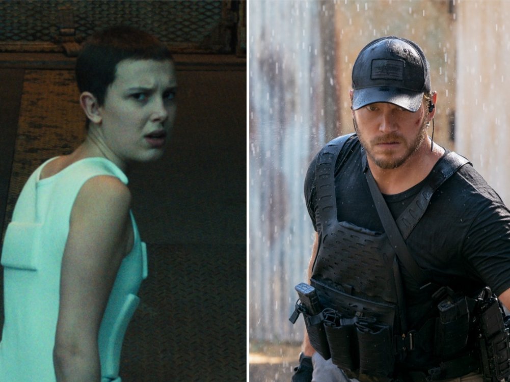 Millie Bobby Brown in "Stranger Things" und Chris Pratt in "The Terminal List" stürmen zeitgleich den Serien-Juli.