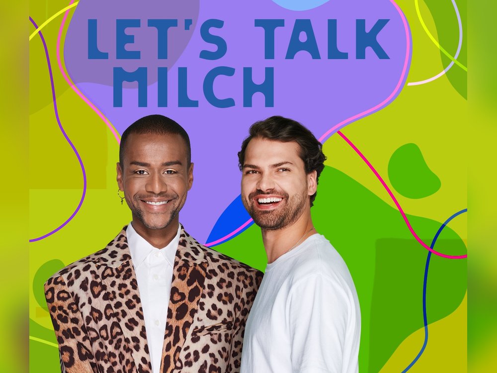 Moderator Tarik spricht in dem Podcast "Let's Talk Milch" mit Schauspieler Jimi Blue Ochsenknecht.
