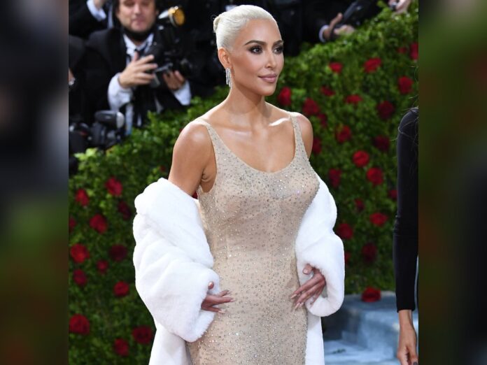 Kim Kardashian in der Monroe-Robe bei der Met Gala 2022.