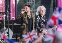 Adam Lambert (l.) und Queen-Gitarrist Brian May beim Platinjubiläum von Queen Elizabeth II.