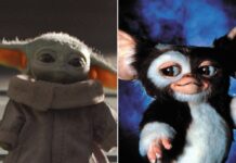 Baby Yoda von "The Mandalorian" und Gizmo von den "Gremlins".
