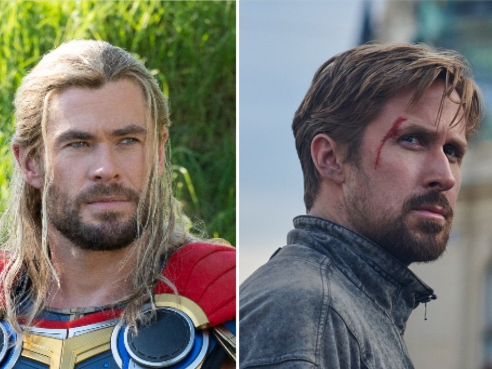 Chris Hemsworth (li.) kehrt im Juli als Thor zurück