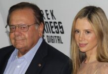 Mira Sorvino mit ihrem Vater Paul 2013.