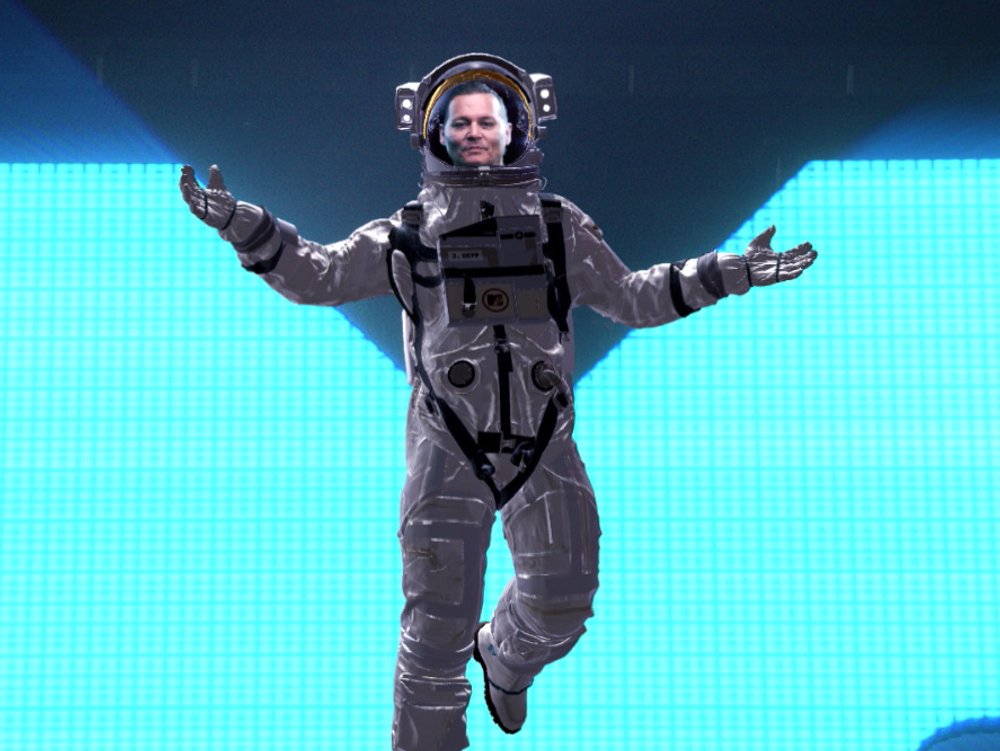 Johnny Depp war bei den MTV Video Music Awards als Astronauten zu sehen.