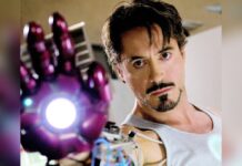 Robert Downey Jr. in Jon Favreaus "Iron Man".
