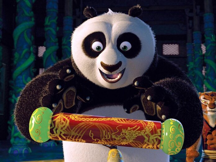 Panda Po steht im Mittelpunkt der Geschichte von 