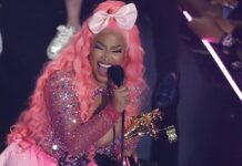 Nicki Minaj auf der Bühne der MTV Video Music Awards.