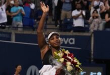 Serena Williams nach ihrem wohl letzten Match in Toronto.