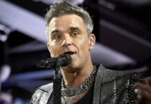 Glücklicher Vater: Robbie Williams.
