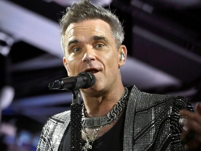 Glücklicher Vater: Robbie Williams.